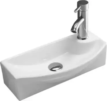 Подвесная раковина Melana 45х23 левая белая