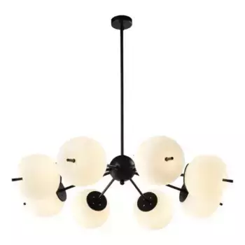 Подвесная светодиодная люстра Elvan LU-9326/8-6W-WW-BkWh