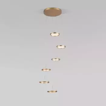 Подвесная светодиодная люстра Eurosvet Crespella 90034/6 золото