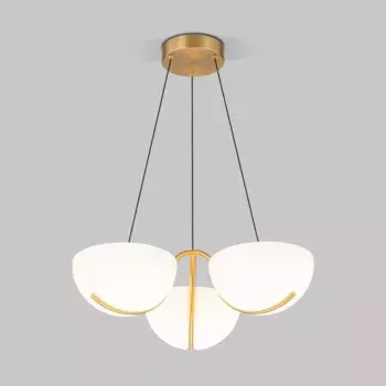 Подвесная светодиодная люстра Eurosvet Emisfero 50083/3 LED золото