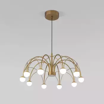 Подвесная светодиодная люстра Eurosvet Ragno 90030/10 LED золото