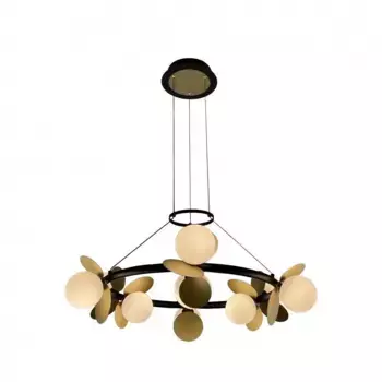 Подвесная светодиодная люстра iLedex Savage C4641-9 MBK+SGD