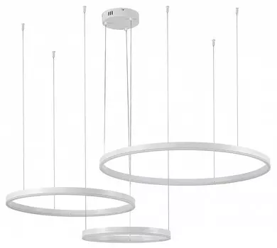 Подвесная светодиодная люстра Indigo Galass 14001/3P White V000031L