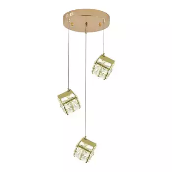 Подвесная светодиодная люстра Indigo Radioso 12048/3P Gold V000134L