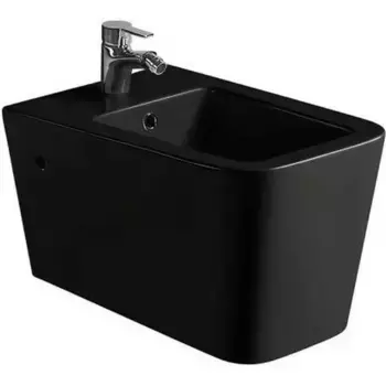 Биде подвесное SantiLine SL-50 прямоугольное, черное, матовое