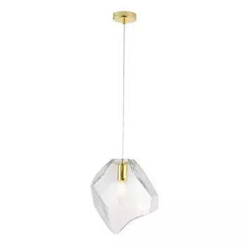 Подвесной светильник Crystal Lux NUESTRO SP1 GOLD/TRANSPARENT