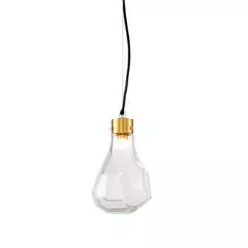 Подвесной светильник Delight Collection KR1197 KR1197P-1 brass/clear