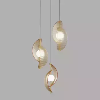 Подвесной светильник Delight Collection MD24030035-3A brass/amber