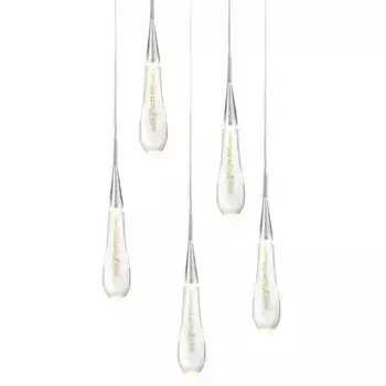 Подвесной светильник Delight Collection Pour P98036-5 silver