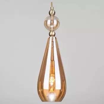 Подвесной светильник Eurosvet Ilario 50202/1 янтарный