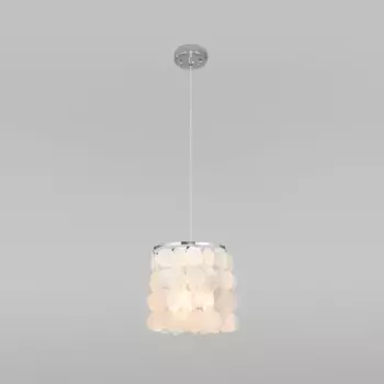 Подвесной светильник Eurosvet Sandra 60185/1 хром/перламутр a069247