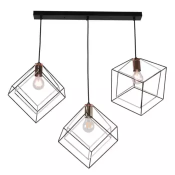 Подвесной светильник IMEX MD.0830-3-P BK+FGD