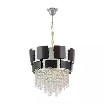 Подвесной светильник Lumina Deco Kruvia LDP 7045-400 BK+CHR