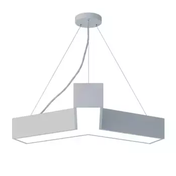 Подвесной светодиодный cветильник Geometria ЭРА Igrek SPO-141-W-40K-028 28Вт 4000К белый Б0050566