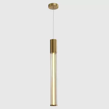 Подвесной светодиодный светильник Crystal Lux Lineup SP11W Led Brass
