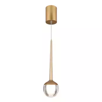 Подвесной светодиодный светильник Elektrostandard DLS028 6W 4200K золото 4690389149047