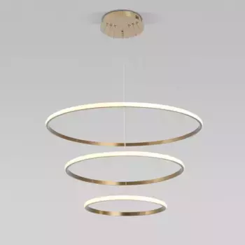 Подвесной светодиодный светильник Eurosvet Collars 90264/3 латунь