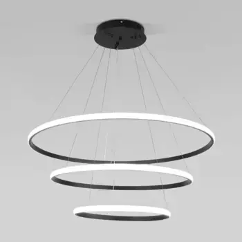 Подвесной светодиодный светильник Eurosvet Collars 90264/3 черный