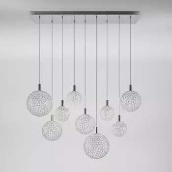 Подвесной светодиодный светильник Eurosvet Gemini 90353/9 хром