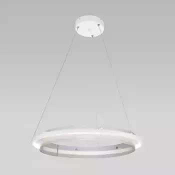 Подвесной светодиодный светильник Eurosvet Imperio 90241/1 белый/ серебро Smart