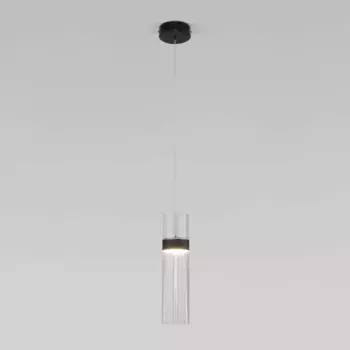 Подвесной светодиодный светильник Eurosvet Lumen 50244/1 Led черный/прозрачный