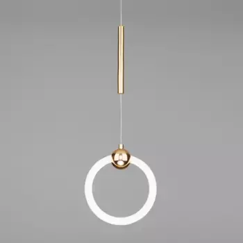 Подвесной светодиодный светильник Eurosvet Rim 90165/1 золото