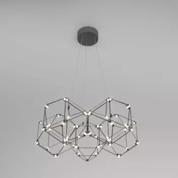 Подвесной светодиодный светильник Eurosvet Uma 90169/5 черный жемчуг