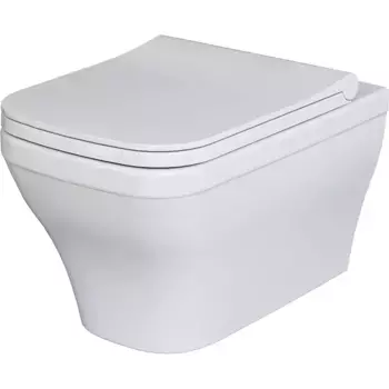 Подвесной унитаз Ambassador Benefit белый с сиденьем микролифт