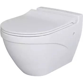 Подвесной унитаз Ambassador Nord белый с сиденьем микролифт