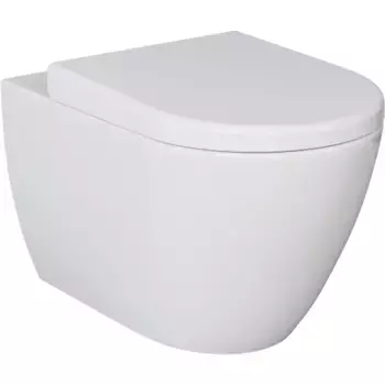 Подвесной унитаз Ambassador Queen белый с сиденьем микролифт