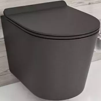 Подвесной унитаз beWash Aldo черный матовый с сиденьем микролифт