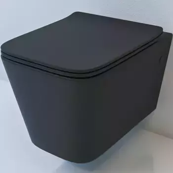 Подвесной унитаз beWash Kraft черный матовый с сиденьем микролифт