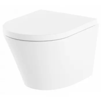 Подвесной унитаз Lavinia Boho Biore Compacto Rimless белый с сиденьем