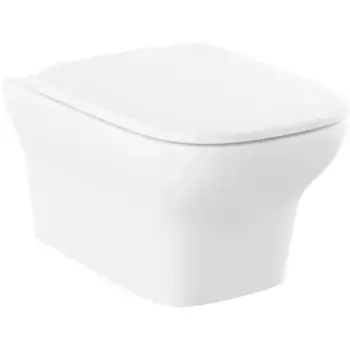 Подвесной унитаз Lavinia Boho Bristol Rimless белый с сиденьем микролифт