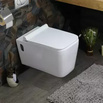 Подвесной унитаз Melana белый с сиденьем микролифт