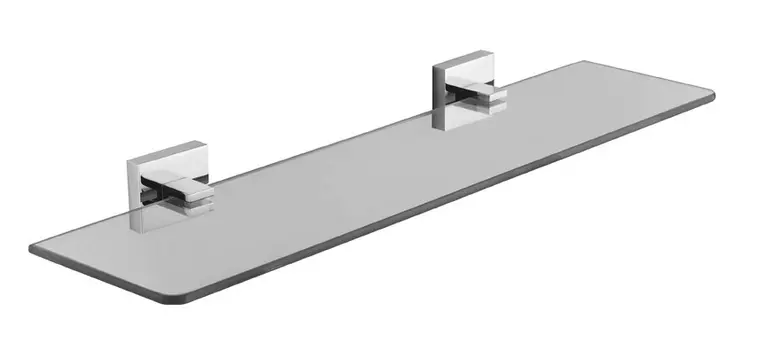 Полка Azario RINA 52 см стеклянная, хром (AZ-87003)