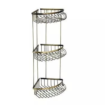 Полка угловая Boheme Medici тройная 24.5 бронза