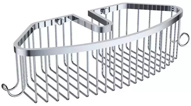 Полка для ванной прямая Kaiser хром