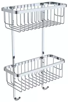 Полка для ванной прямая Kaiser хром