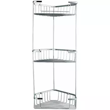 Полка для ванной угловая Frap хром