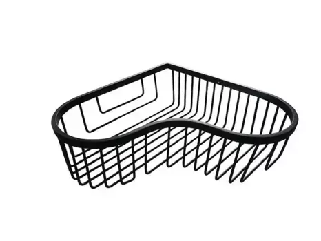 Полка для ванной угловая Kaiser черная матовая