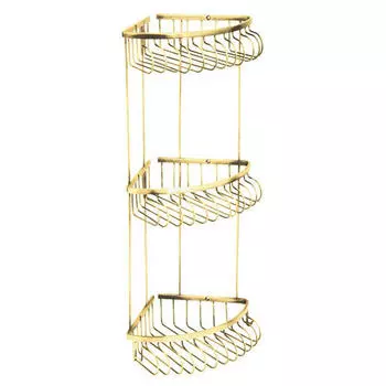 Полка Boheme Imperiale 10428 угловая, тройная, золото