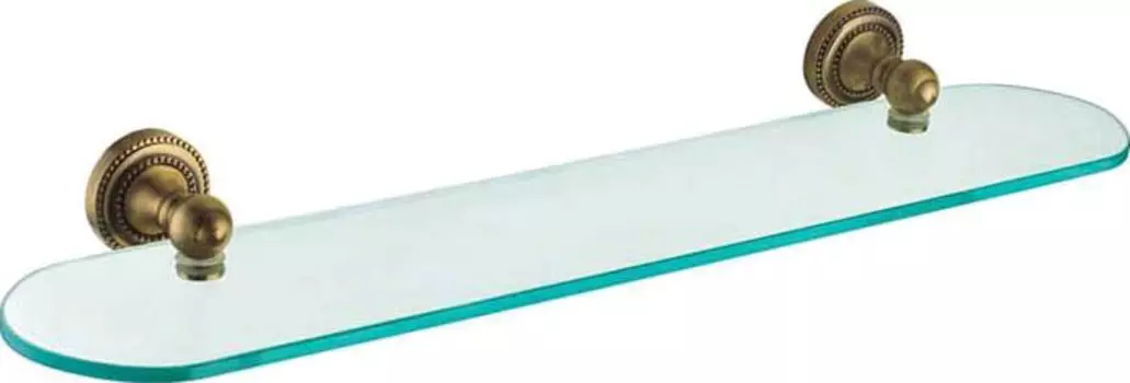 Полка стеклянная подвесная Fixsen Antik 52 бронза матовая, античная латунь