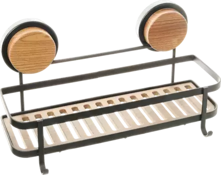 Полка-корзина Fixsen Magic Wood 28 черный, светлое дерево