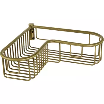 Полка-корзина угловая Migliore Complementi бронзовая