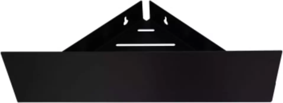 Полка Магнум 280х280х120 угловая цв. черный матовый (302225)