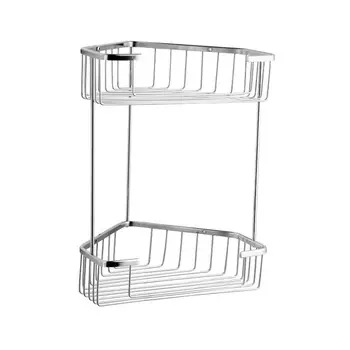 Полка металлическая угловая Fashun хром