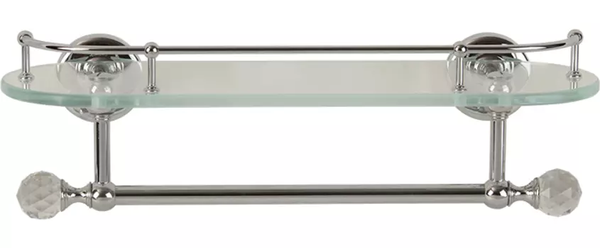 Полка Migliore Amerida 36 хром с кристаллами Swarovski