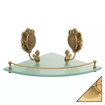 Полка Migliore Cleopatra 16694 угловая, золото