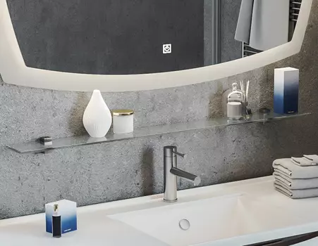 Полка Opadiris Риголетто 90 стеклянная